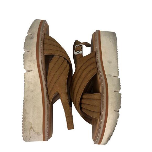 Corso Como Lana tan leather platform sandals size 8 - Picture 6 of 11